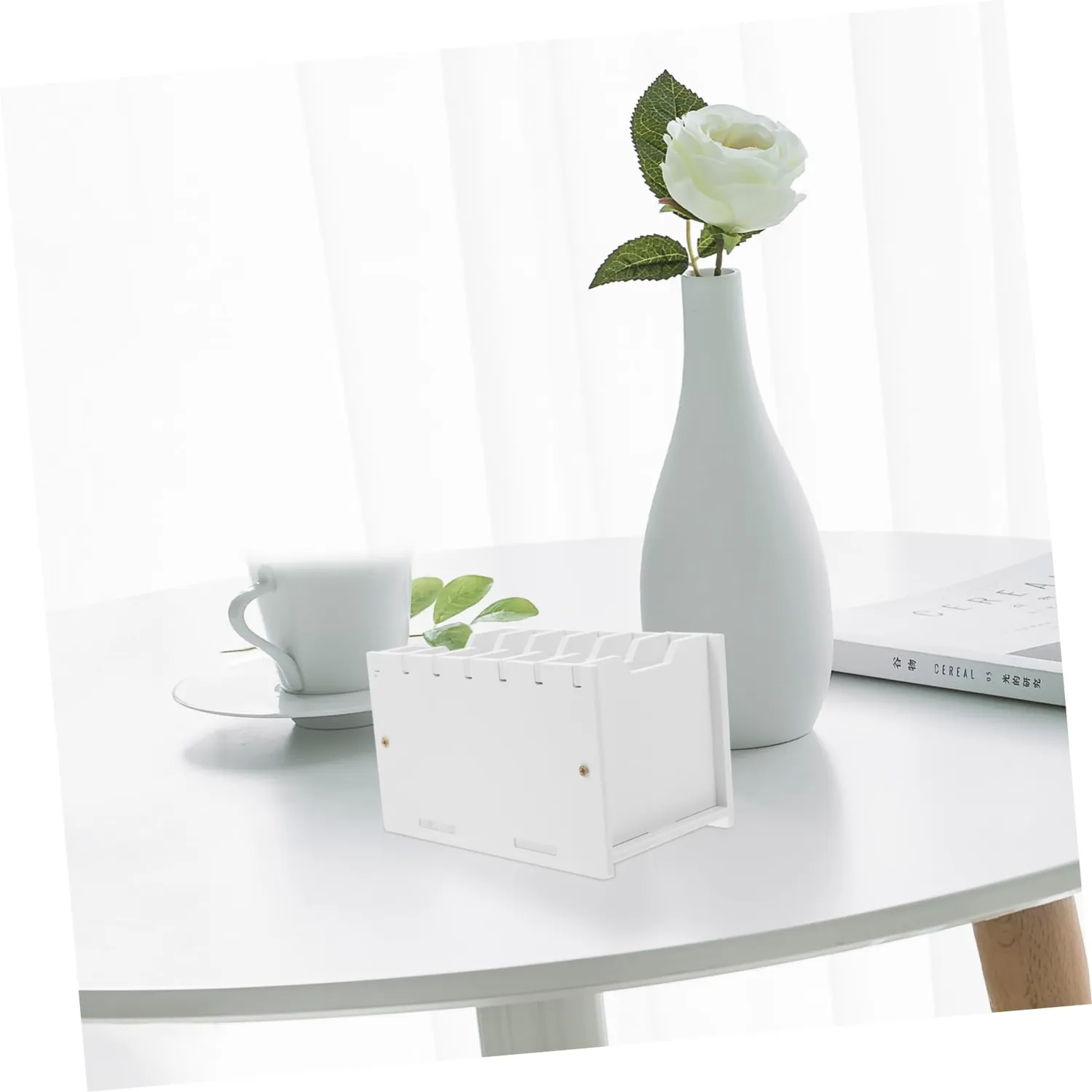 Angoily Scatola Porta Cellulari PVC Aula 17x10,2x10 cm Salvaspazio