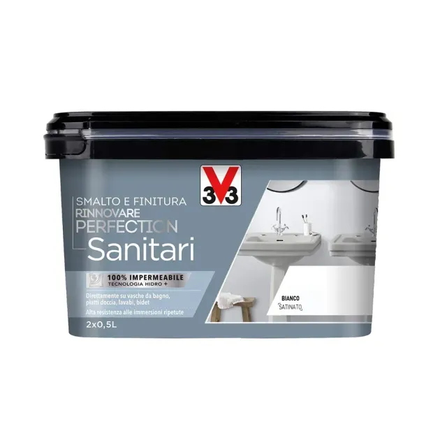 V33 Rinnovare Smalto Sanitari Senza Fondo satinato