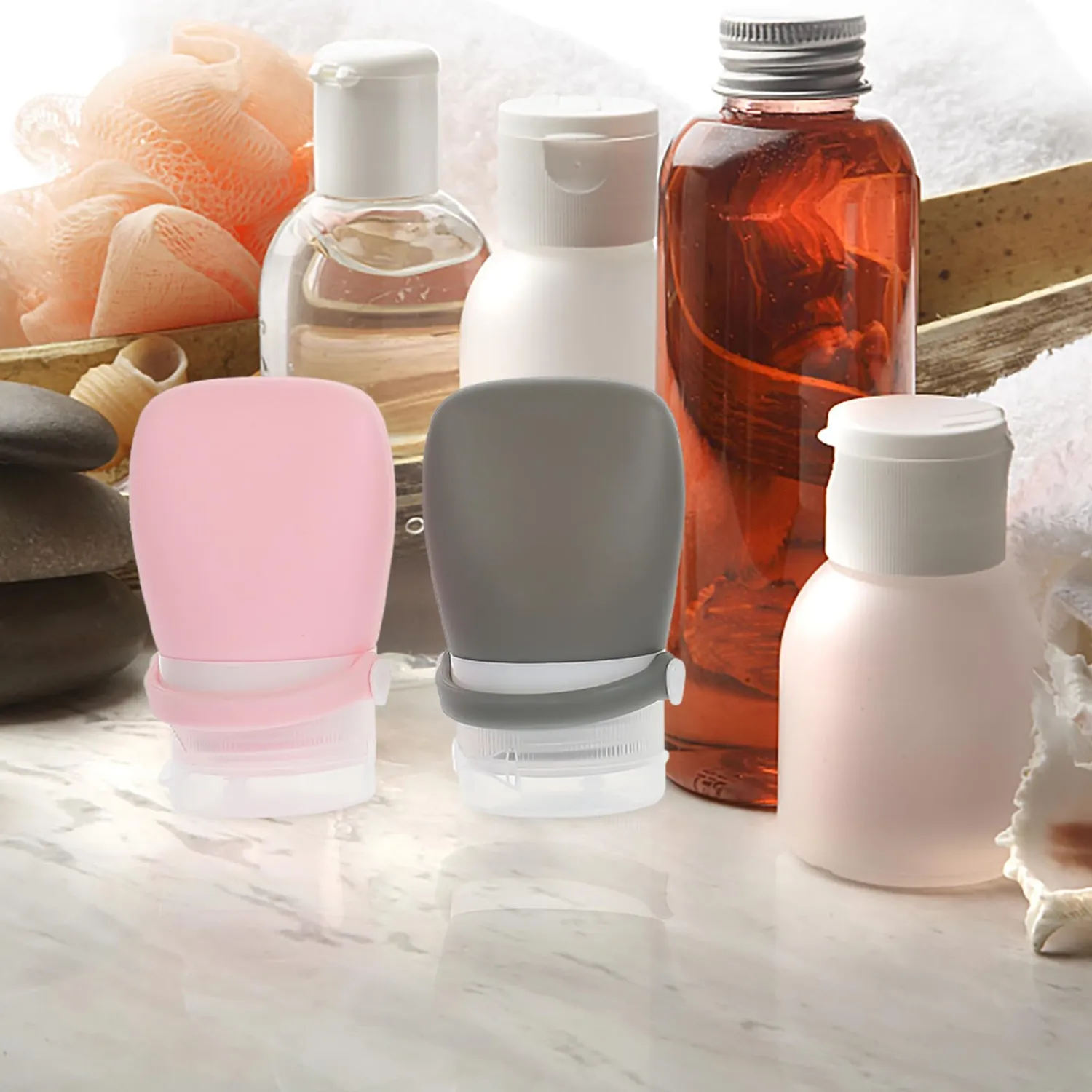 Angoily Flaconi Viaggio Silicone 30ml 4 Pezzi Antigoccia
