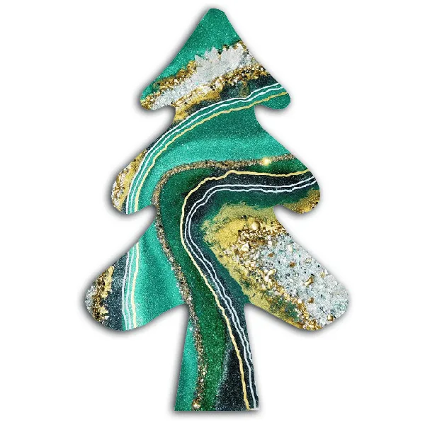 Naturesin Albero di Natale sagoma legno 12,5x20 cm per resina