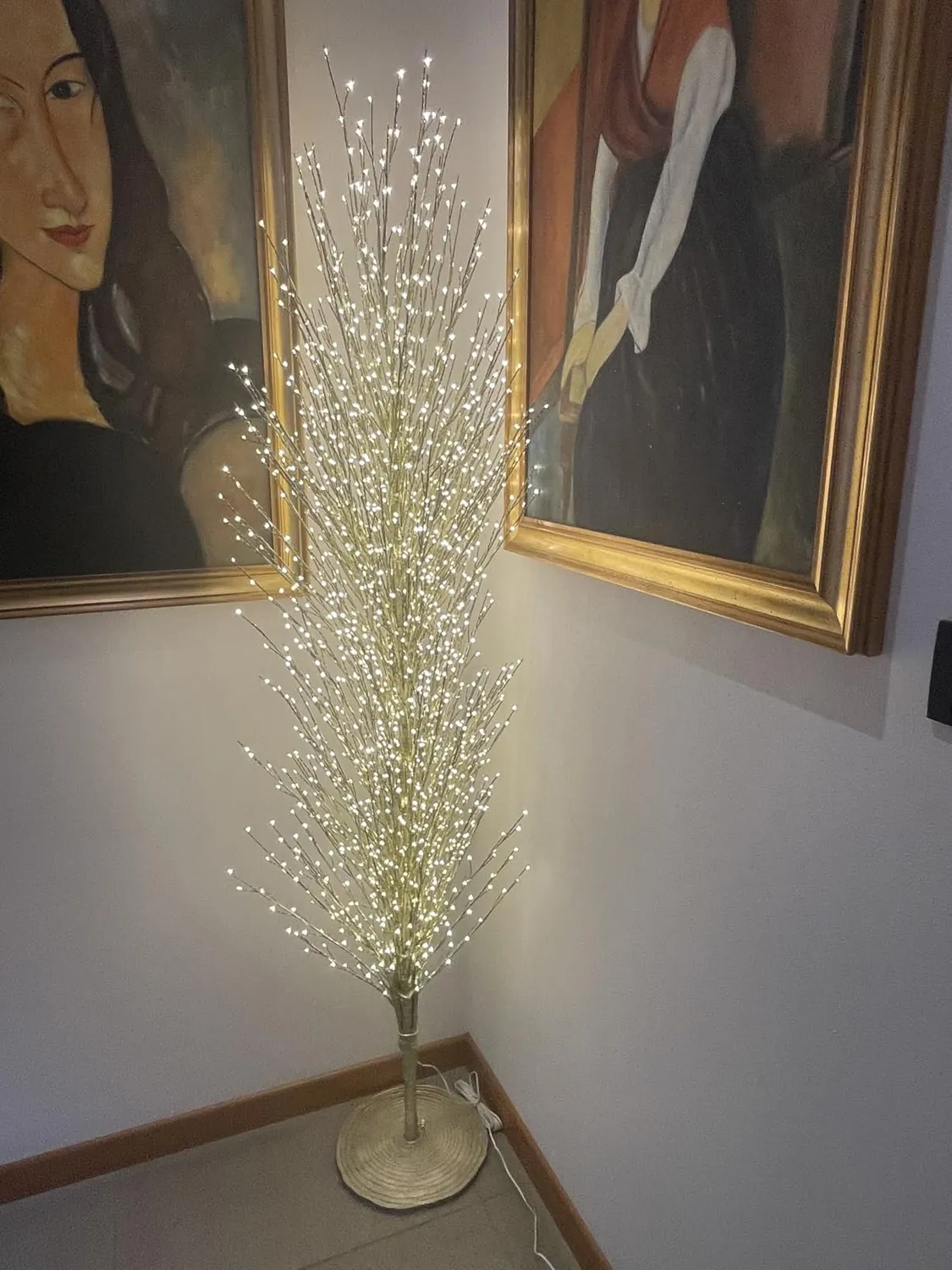 Giodicart Albero Faggio oro 180 cm 2000 micro LED calda