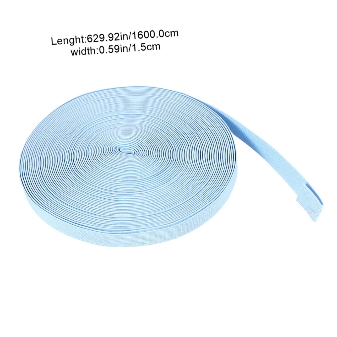 Angoily Elastico banda piatta blu poliestere alta elasticità