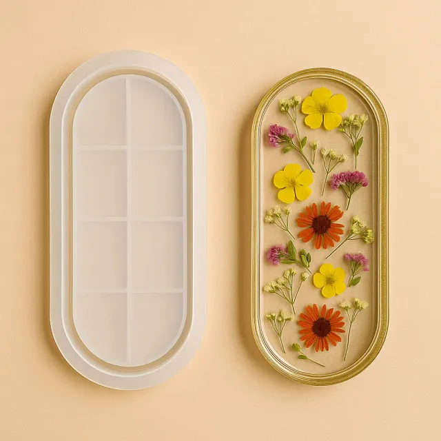 Naturesin Stampo Sottobicchieri stampo silicone tondo resina