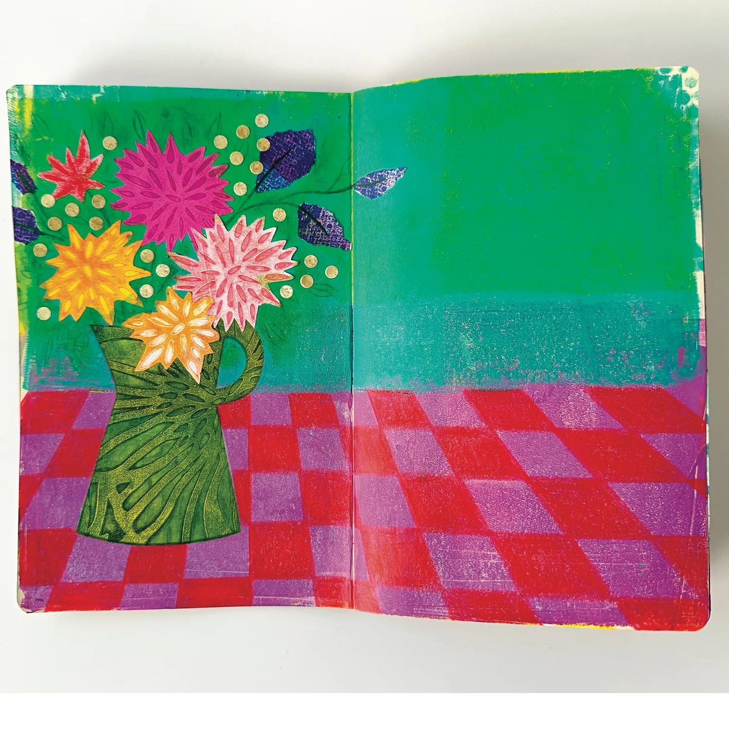 Gelli Arts Journal Kit stampa gel con piastra 3x5 e journal
