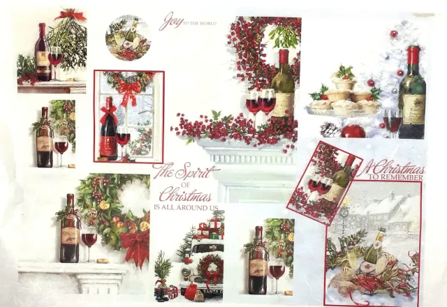 Deco Foam NCF-408 carta di riso decoupage motivo floreale