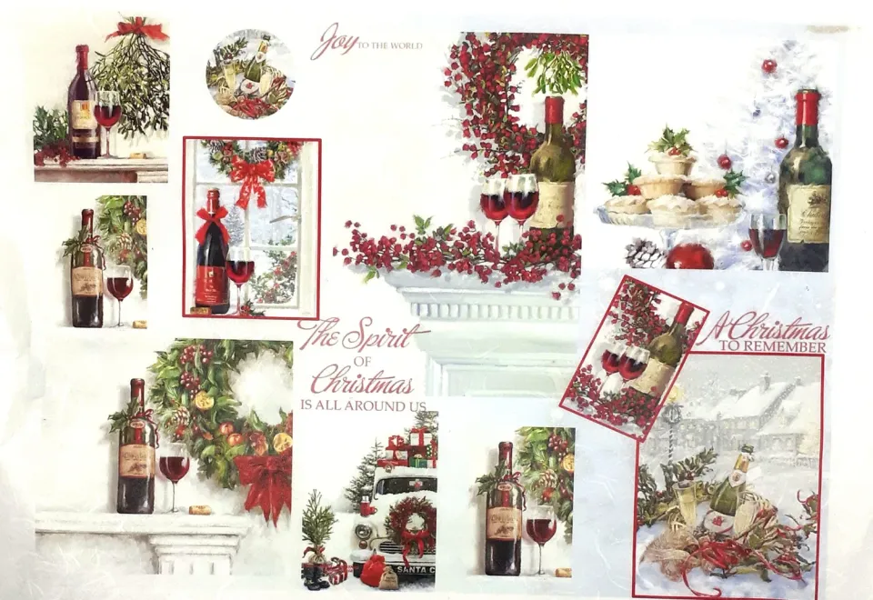 Deco Foam NCF-408 carta di riso decoupage motivo floreale