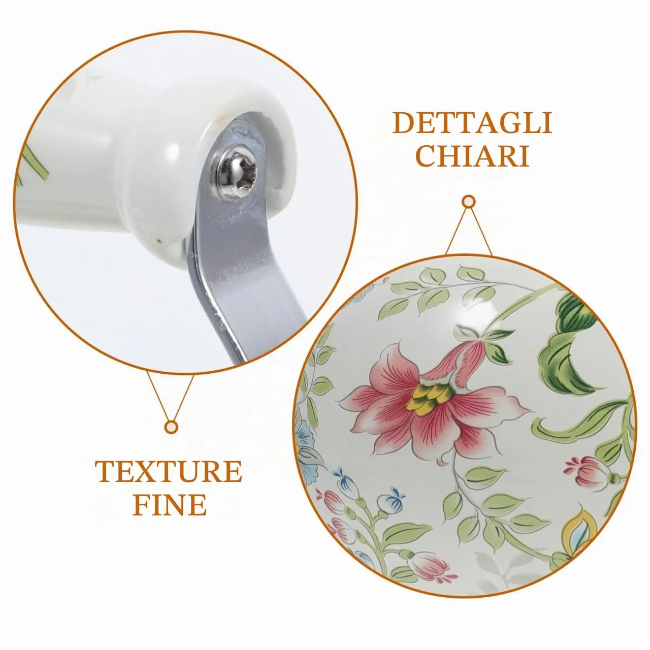 Angoily Teiera Smaltata con Infusore 2 Litri Floreale