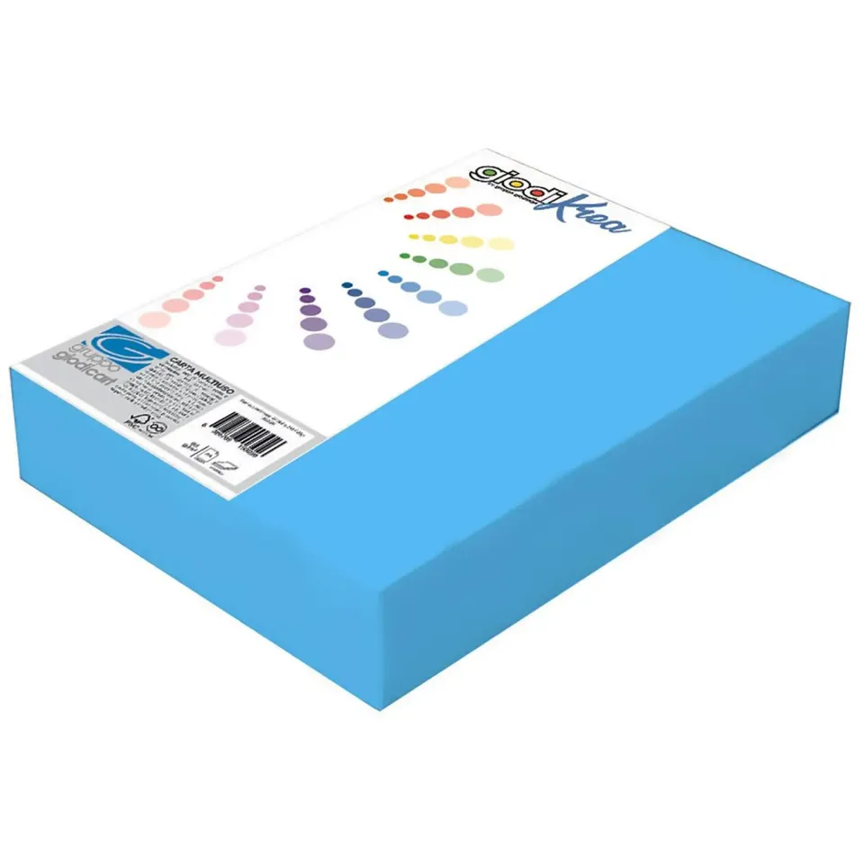 Giodicart Giodikrea Cartoncino A4 Blu 50 Fogli 220 g