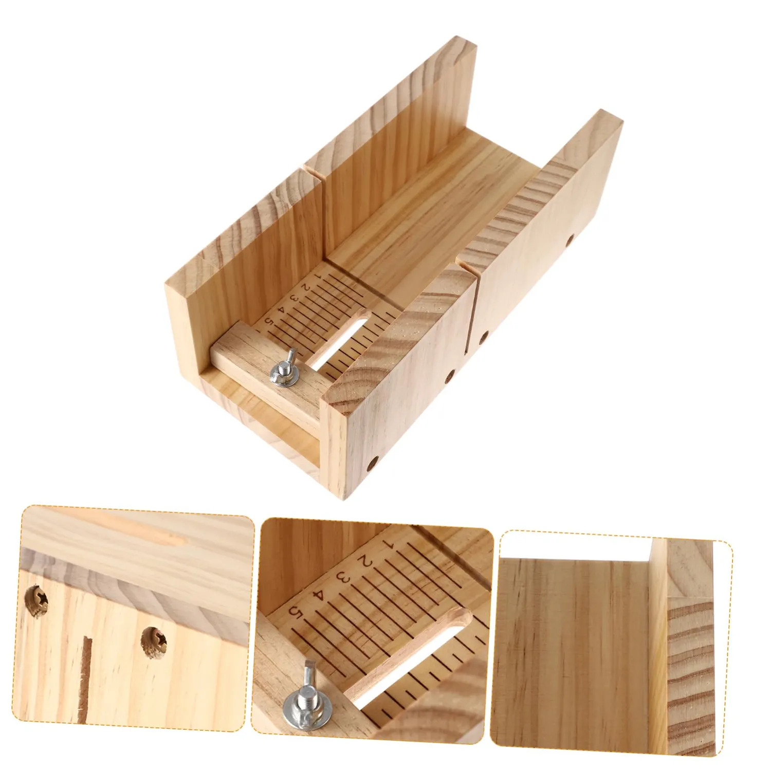 Angoily stampo tagliasapone legno regolabile con scala