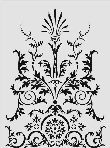 Decofoam DA041 stencil decorativo 35x50cm riutilizzabile