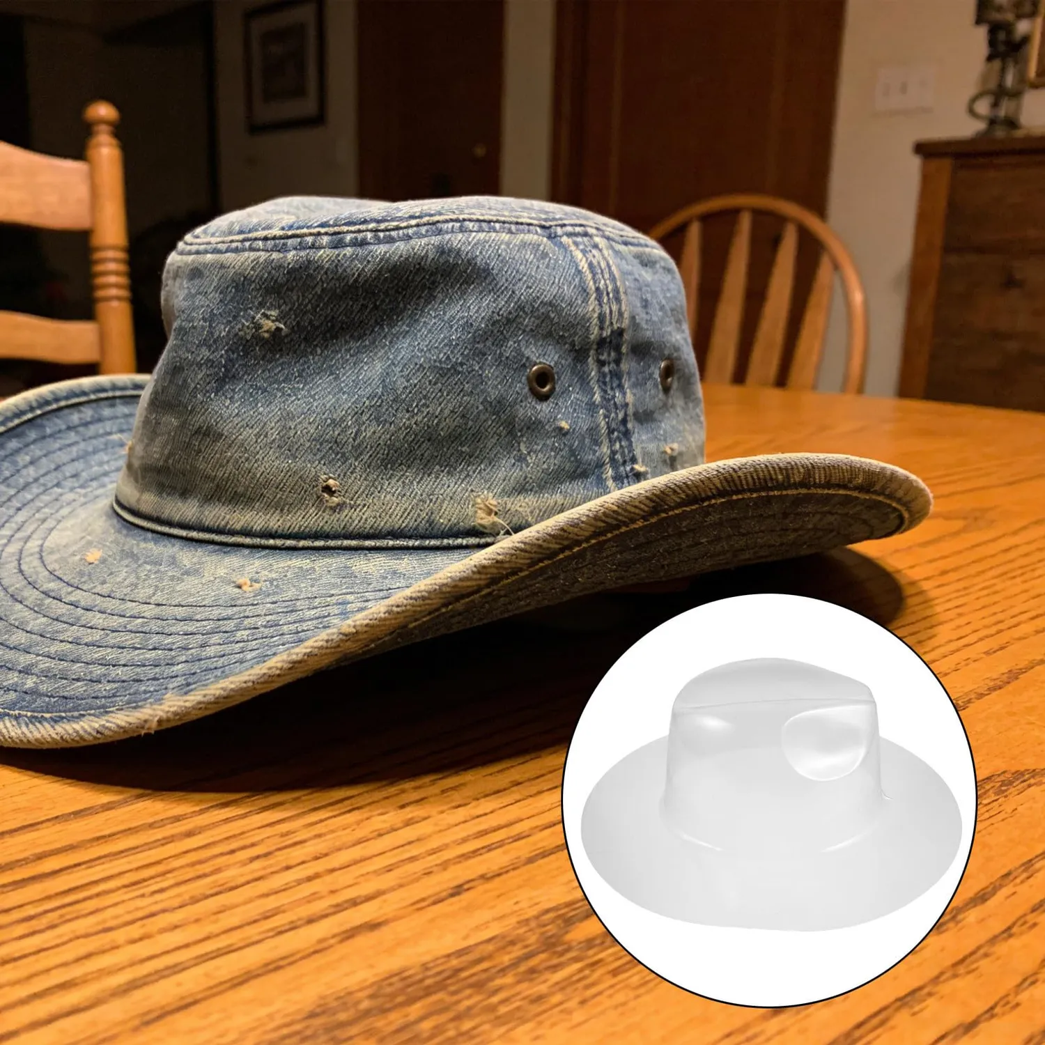 Angoily Supporto Cappello Cowboy Trasparente 5 Pezzi XL