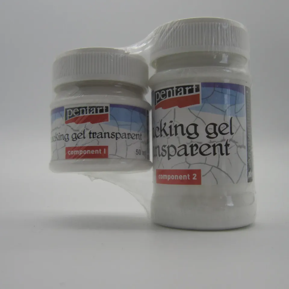 Pentart Transparent craquelè gel 2 comp. 100 ml