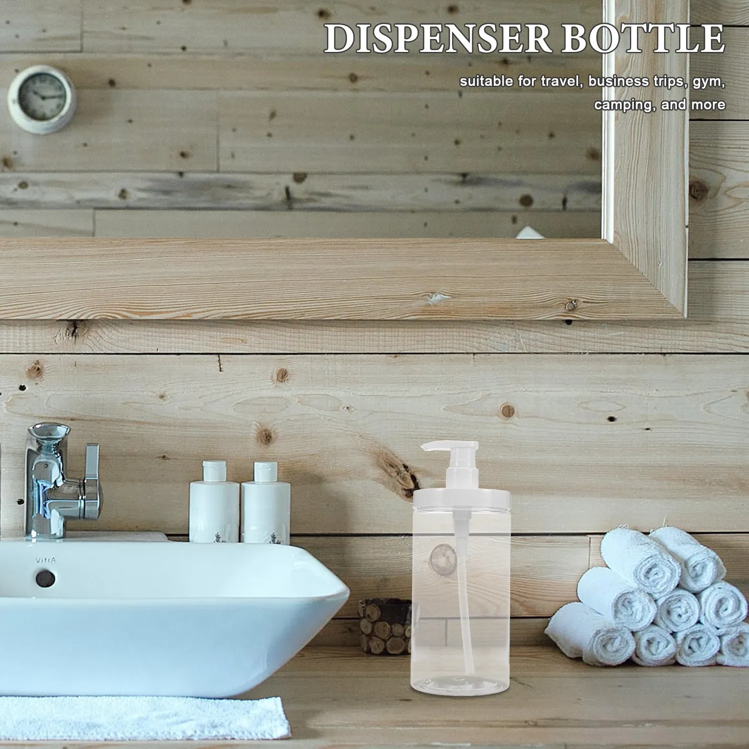 Angoily Flacone Dosatore Pompa Trasparente 1000ml