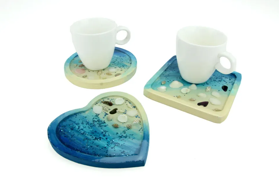 Naturesin Set 4 Sottobicchieri Legno Naturale 11 cm