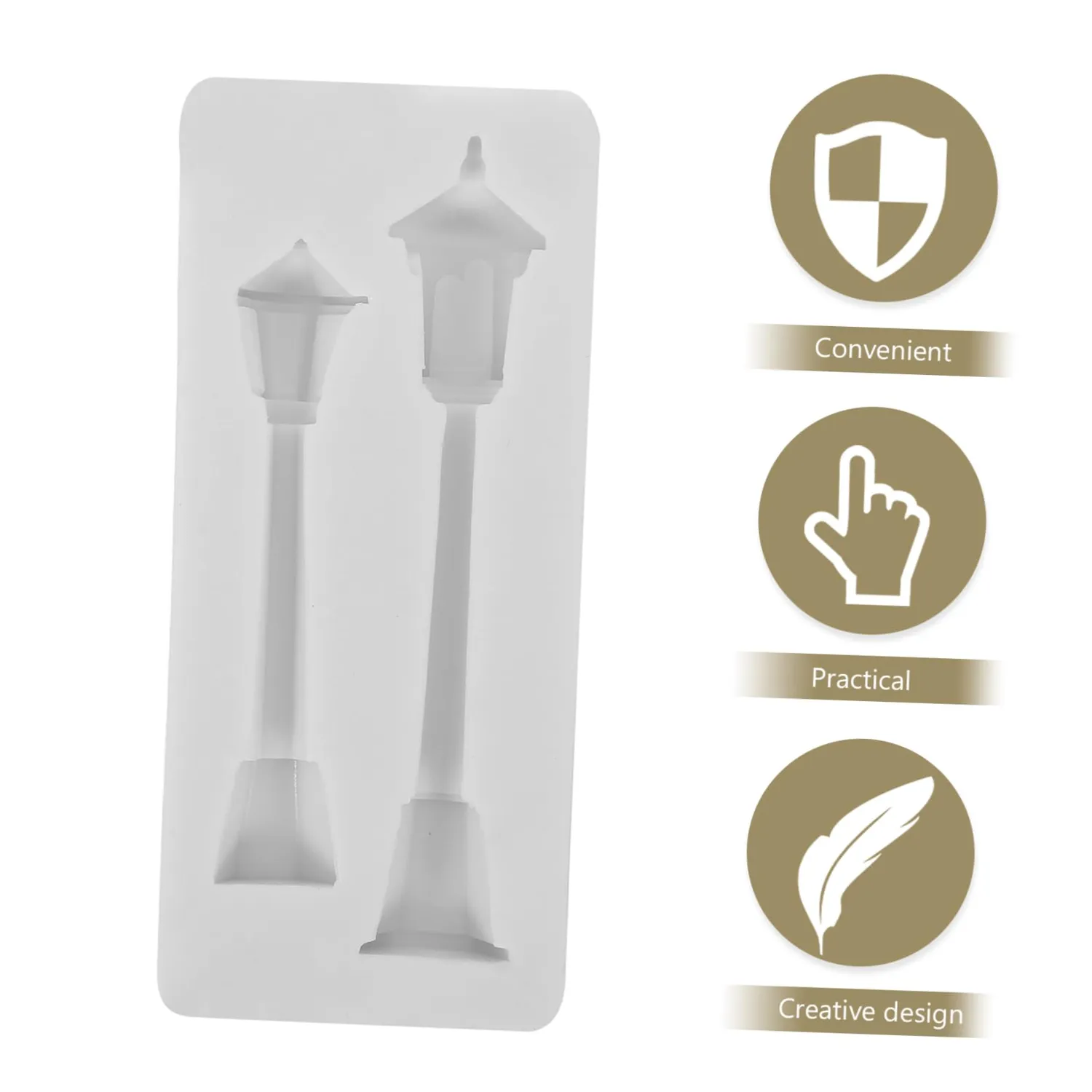 Angoily Stampo in Silicone Lampione da Strada 1 Pezzo Flessibile