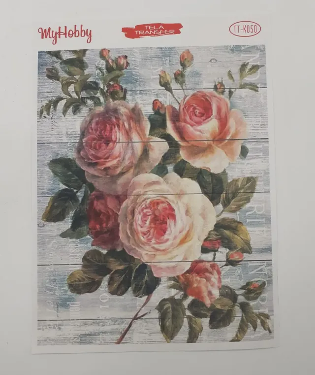 Tela TT-K050 carta di riso adesiva decoupage sottile