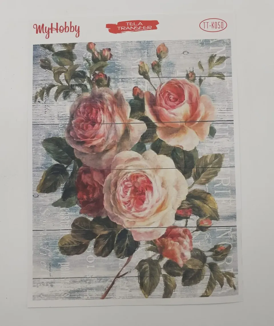 Tela TT-K050 carta di riso adesiva decoupage sottile