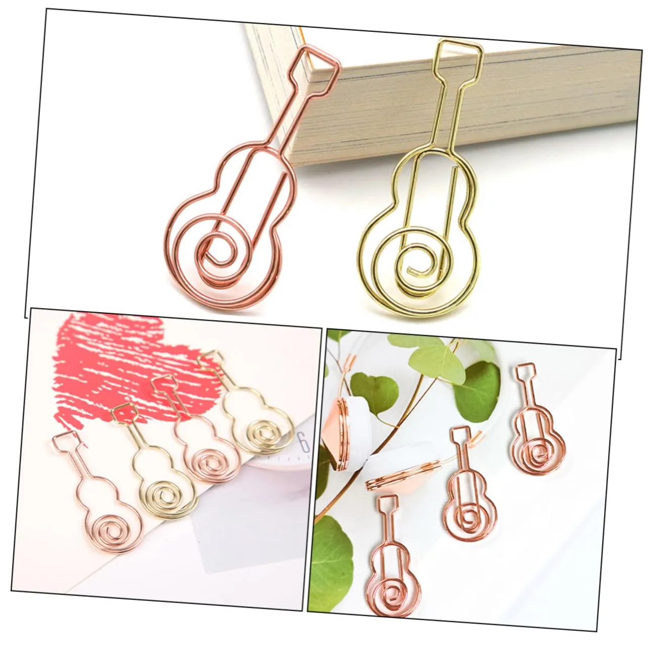 Angoily Graffette Chitarra graffette metallo 40 pezzi decorative