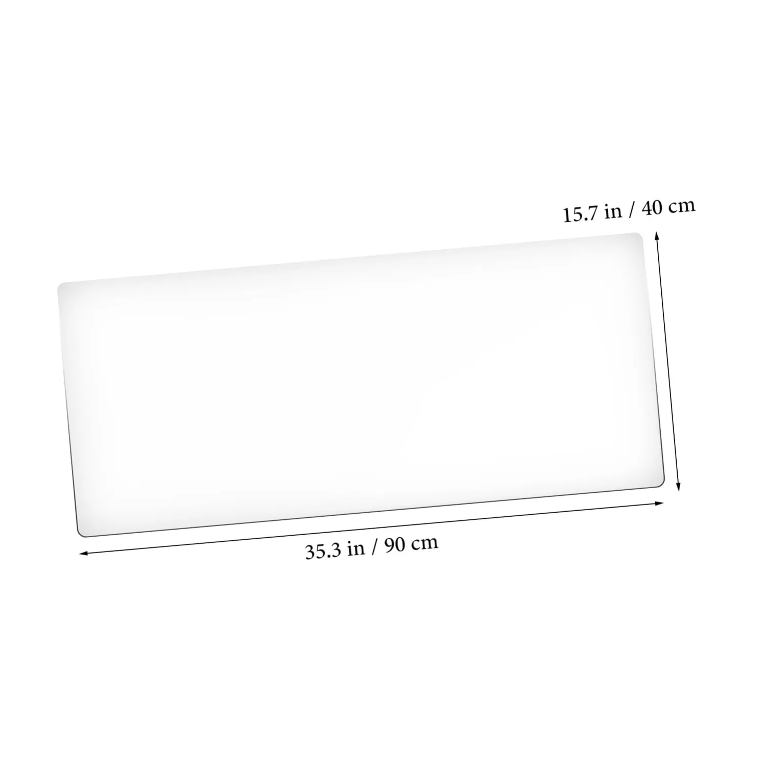 Angoily tappetino tavolo PVC trasparente 90x40cm 1,2mm