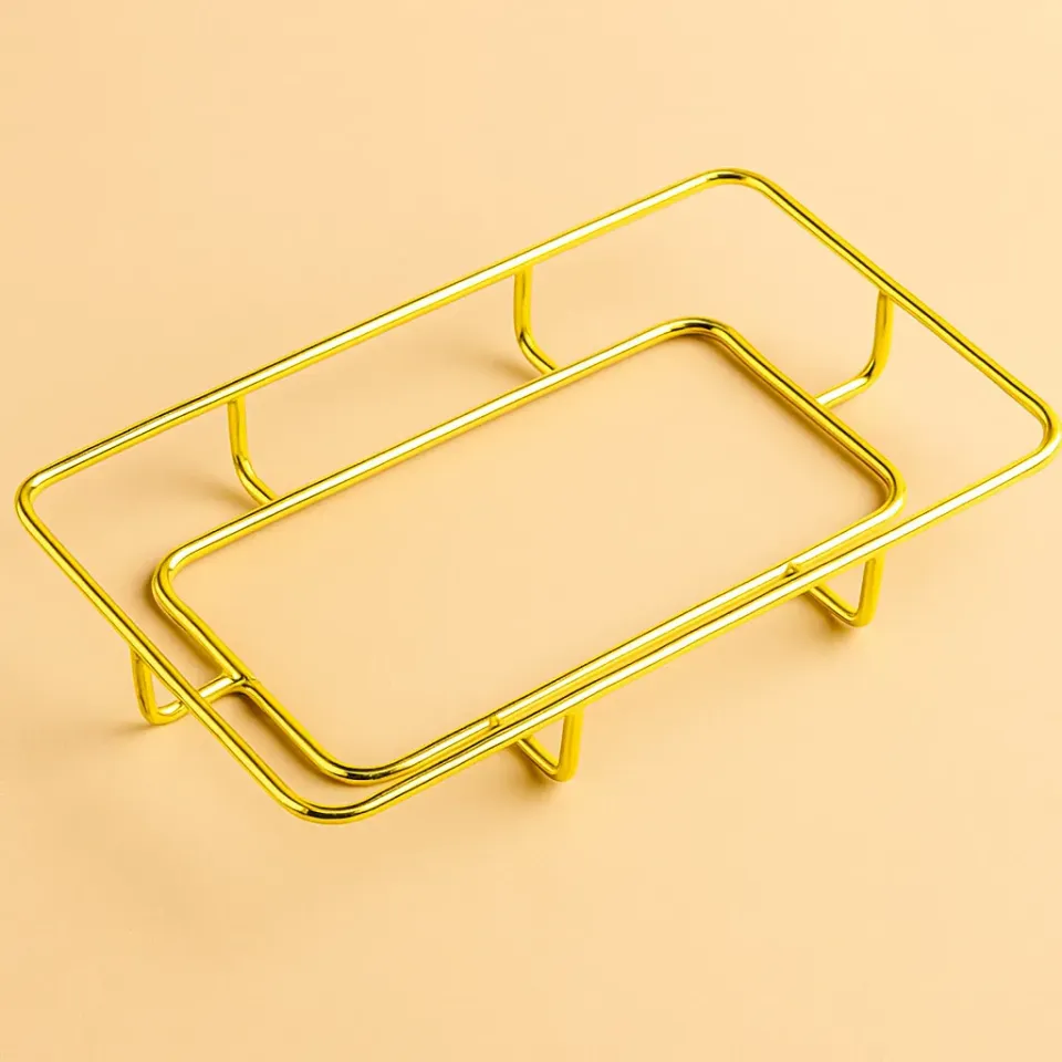 Naturesin supporto metallo vassoio rettangolare oro 321 mm
