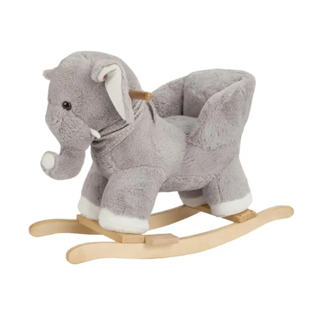 Giodicart Elefantino a Dondolo Peluche Cavalcabile 12 Mesi