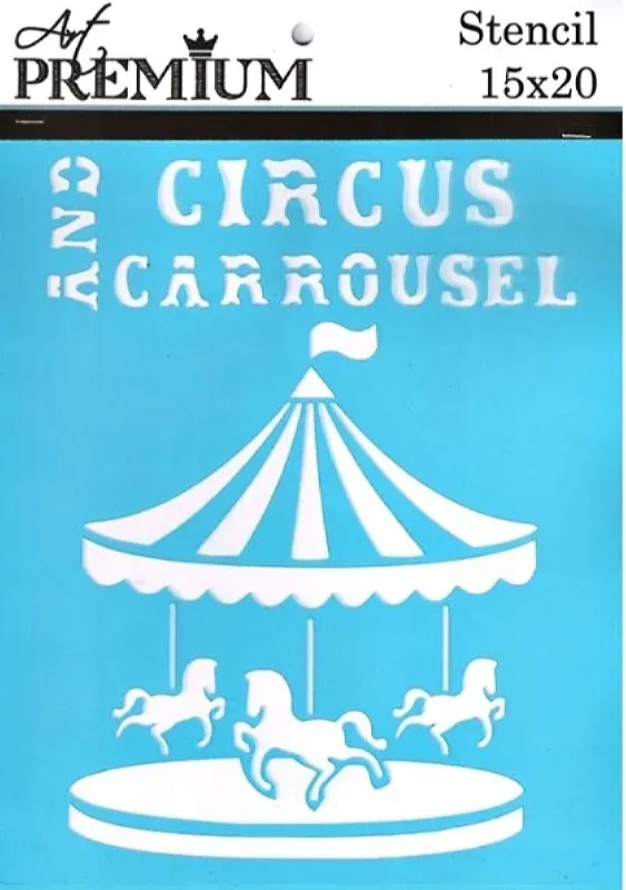Stamperia Art Premium 2900624 stencil 15x20 circo