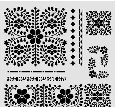 Deco Foam KO045 stencil 30x30cm decorativo