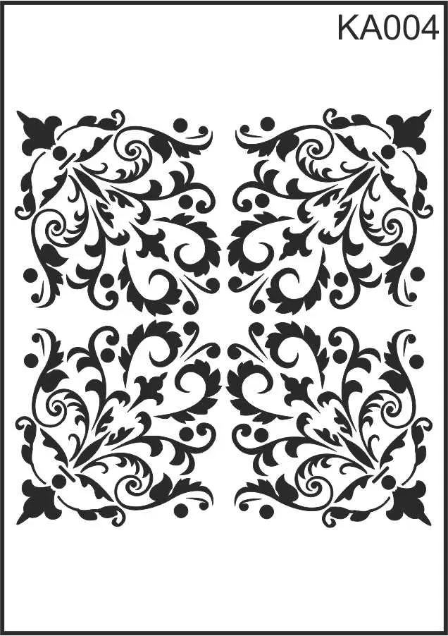 Deco Foam KA004 stencil decorativo 30x30 cm