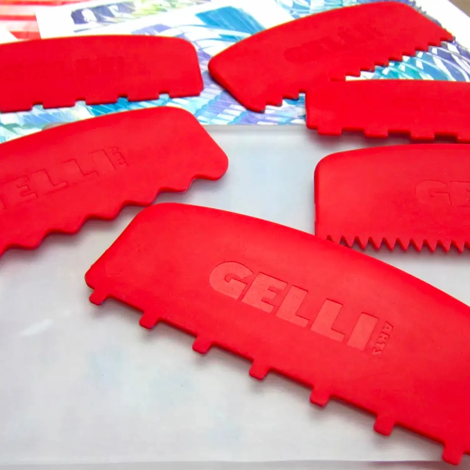 Gelli Arts Tools spatole stampa gel 17,8 cm set 3 pezzi