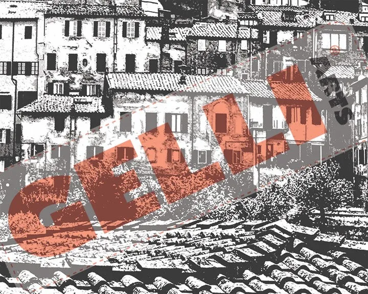 Gelli Arts Historic Facades transfer 32 fogli 20x25 cm laser