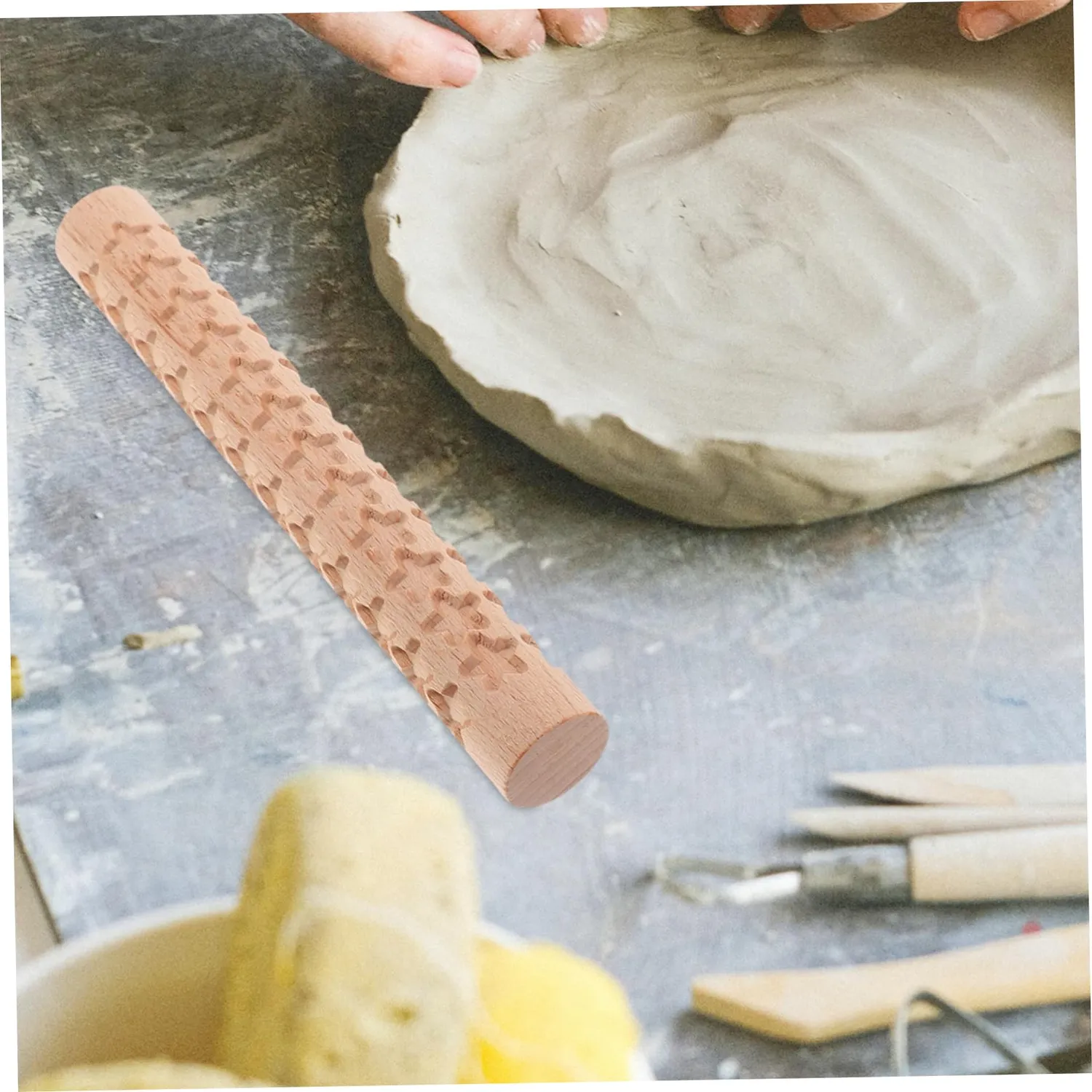 Angoily Mattarello in Legno Stella per Biscotti e Pasta