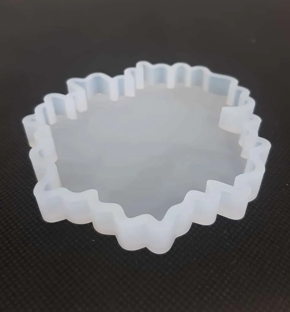 Naturesin Geode stampo silicone sottobicchieri 9 cm bianco