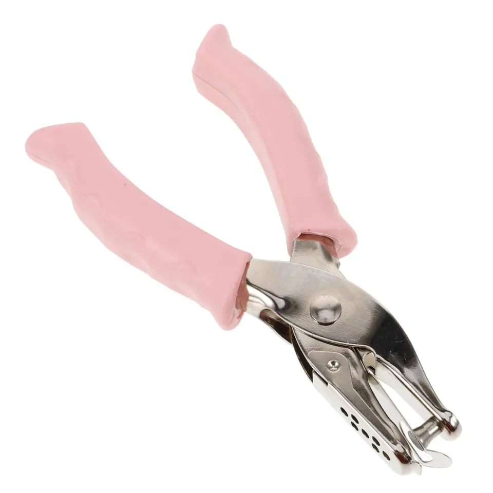 Angoily perforatore singolo rosa per carta e cartoncino
