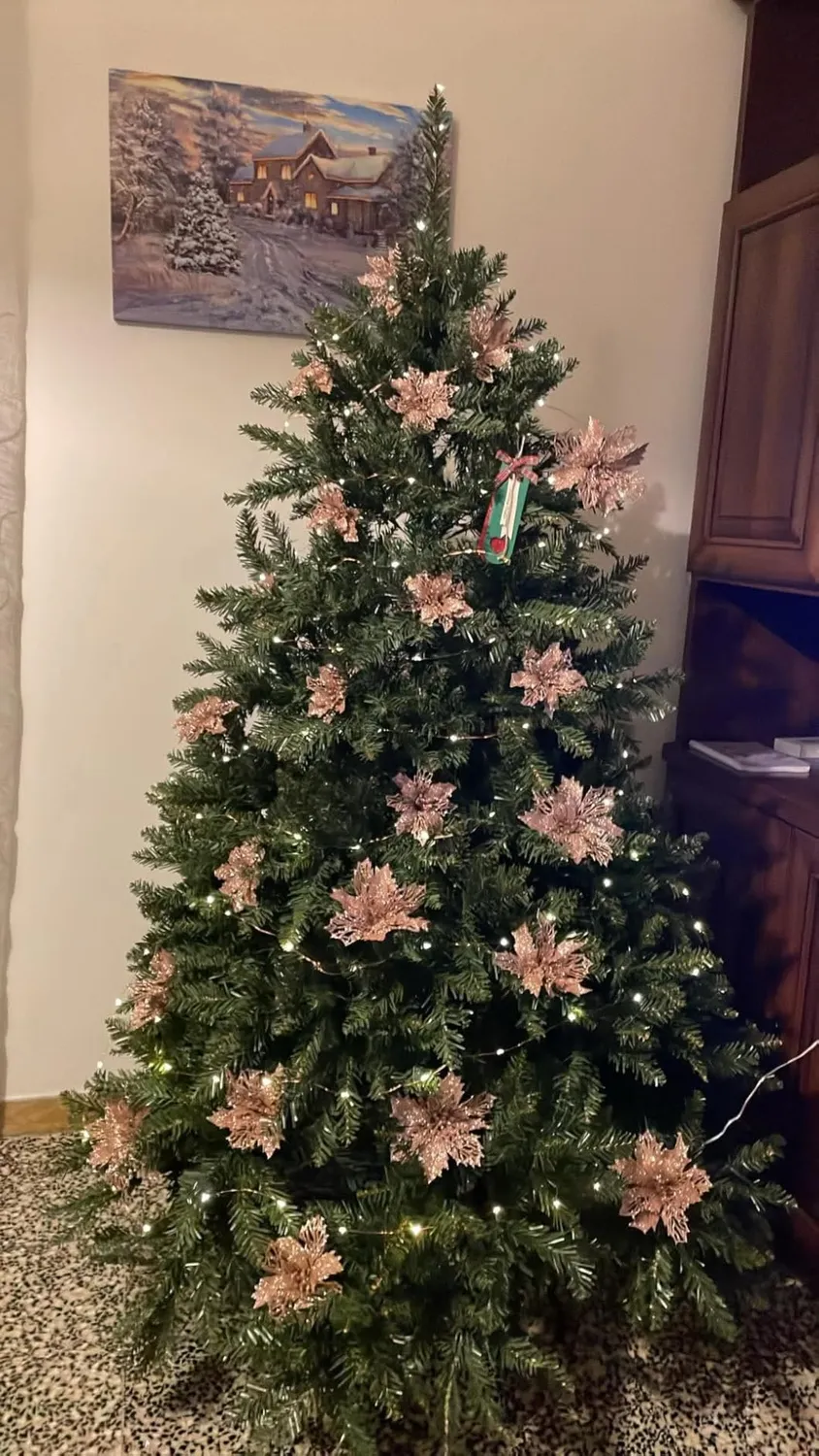 GIODICART Kensington albero Natale artificiale 180 cm 1355 rami