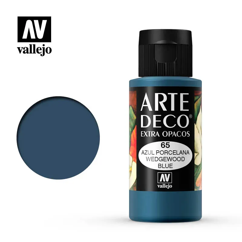 Vallejo Arte Deco 065 colore acrilico wedgewood blue 60 ml