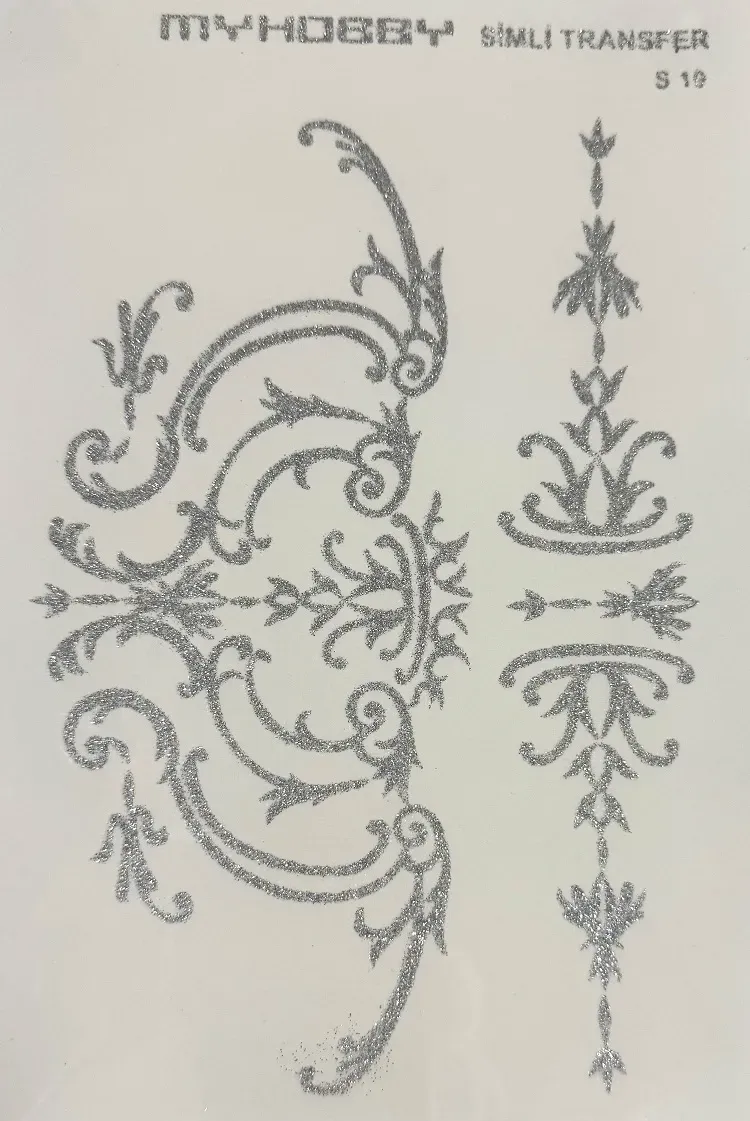 Deco Foam Simli S19 carta di riso 25x18 cm argento