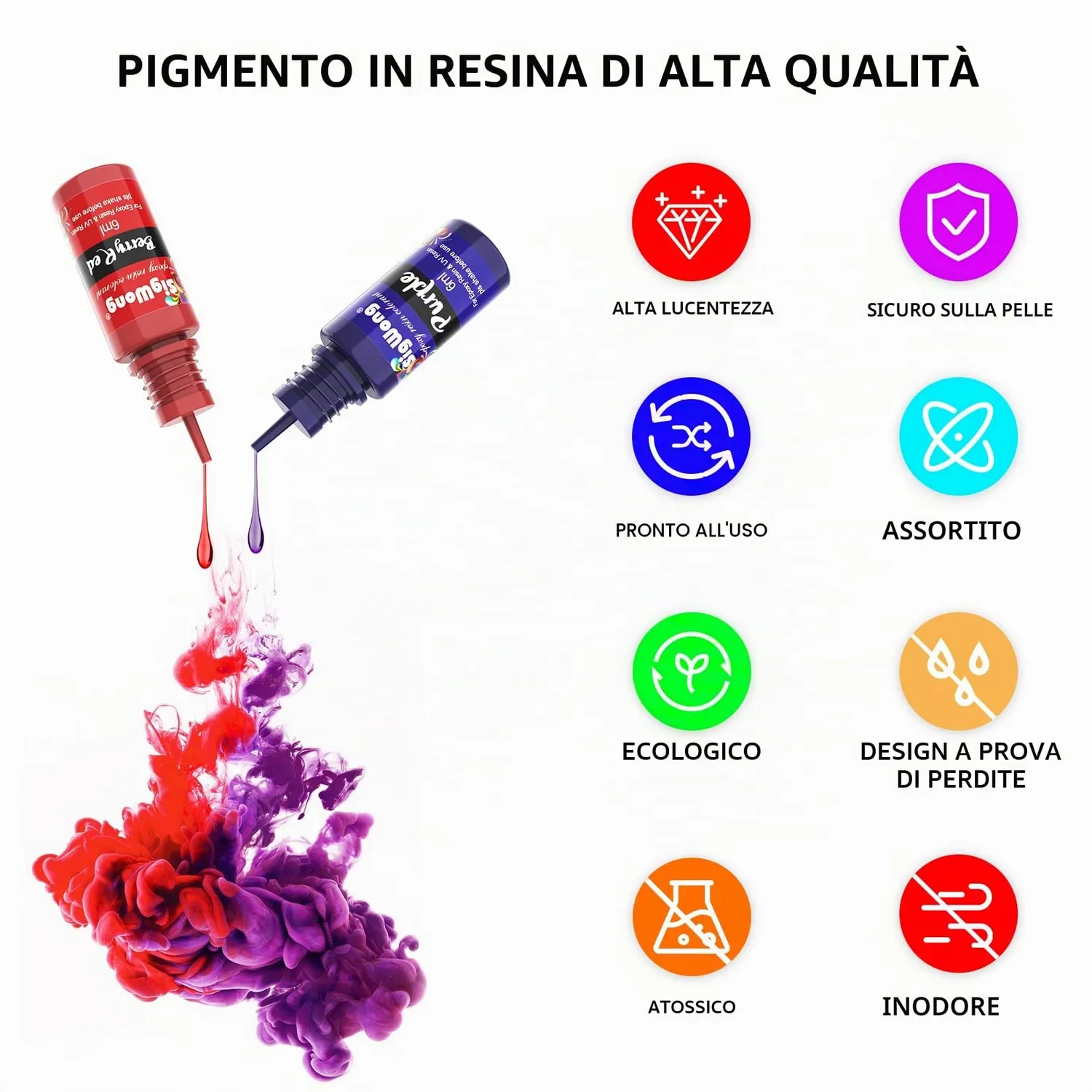 Sigwong pigmenti resina epossidica 36x6 ml