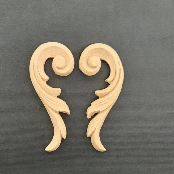 Deco Foam 0360-0361 fregio legno set 2 pezzi 9,8x4,4cm