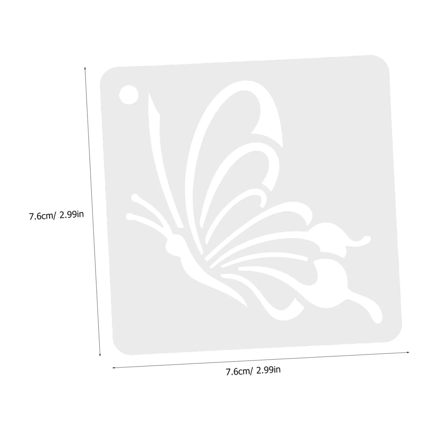 Angoily stencil disegno floreali 128 pezzi bordi netti
