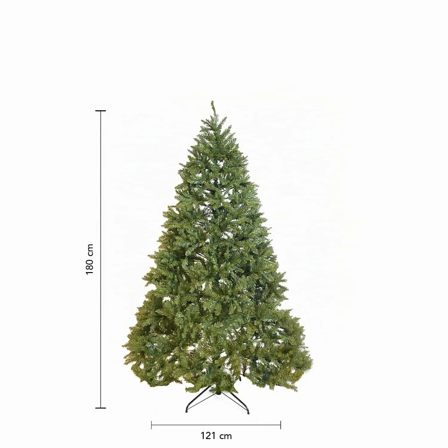 GIODICART Kensington albero Natale artificiale 180 cm 1355 rami