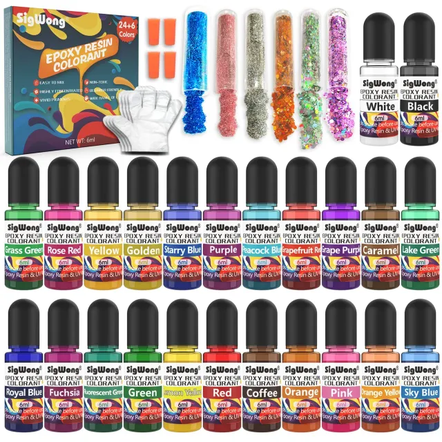 Sigwong Pigmenti Resina Epossidica Liquidi 24x6 ml