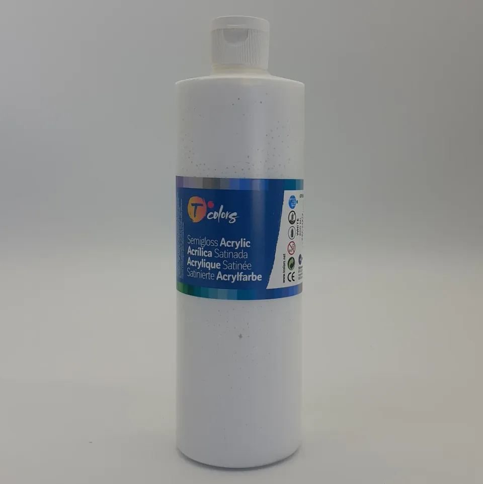 T Colors Acrylic Semigloss 44612 acrilico 500ml bianco