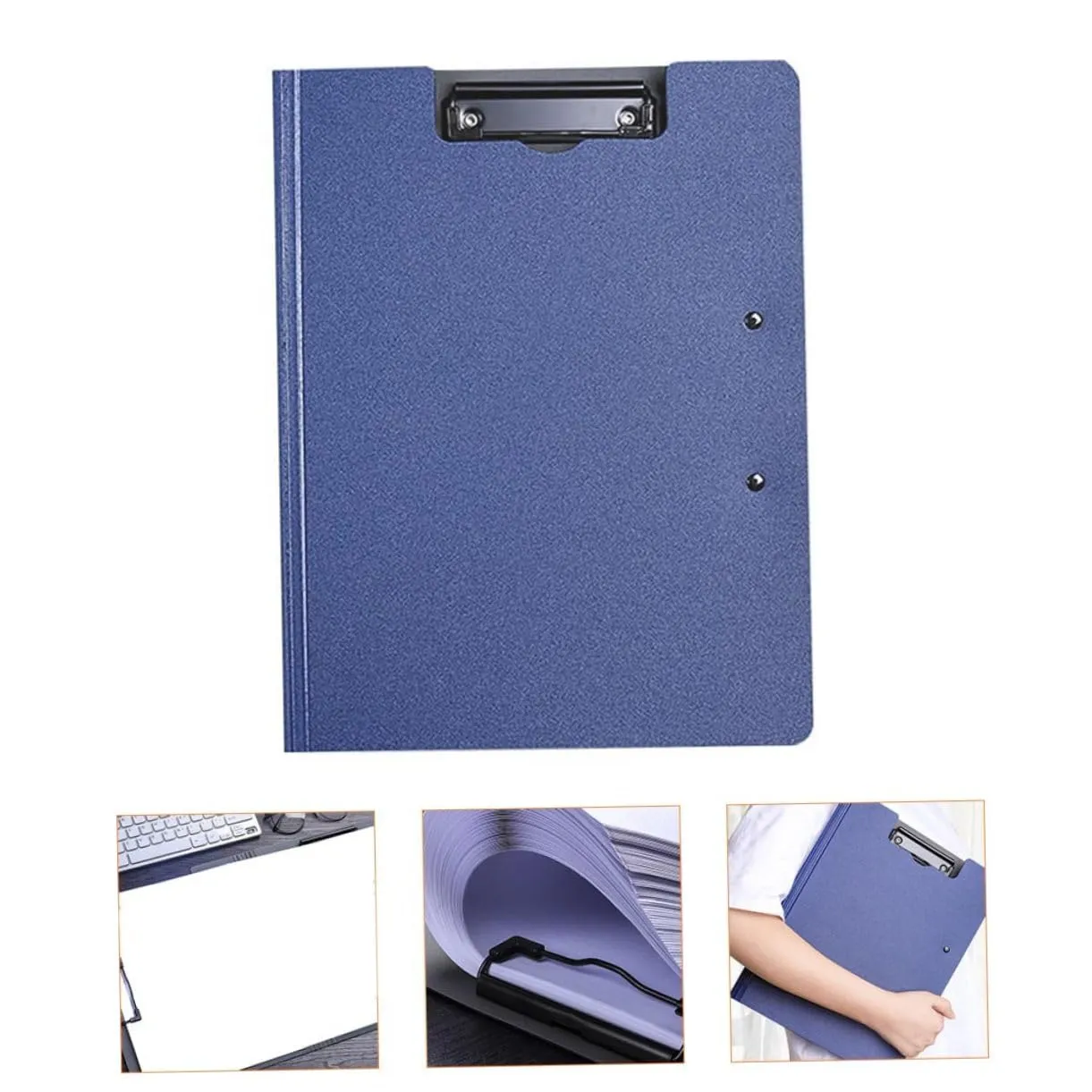 Angoily Clipboard A4 portablocco blu PP e metallo