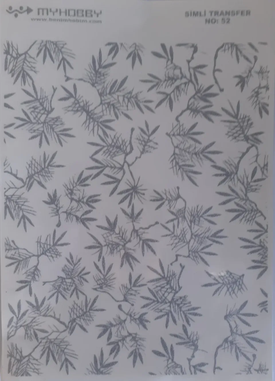 Deco Foam 52 carta riso transfer 25x35 cm argento