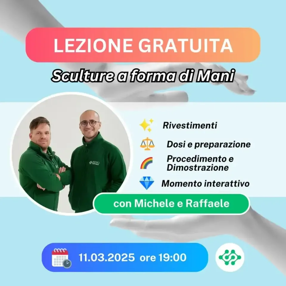 Naturesin Lezione Gratuita Sculture Mani Resina