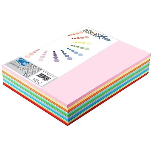 Giodicart Giodikrea A4 120 g carta colorata 200 fogli intensi