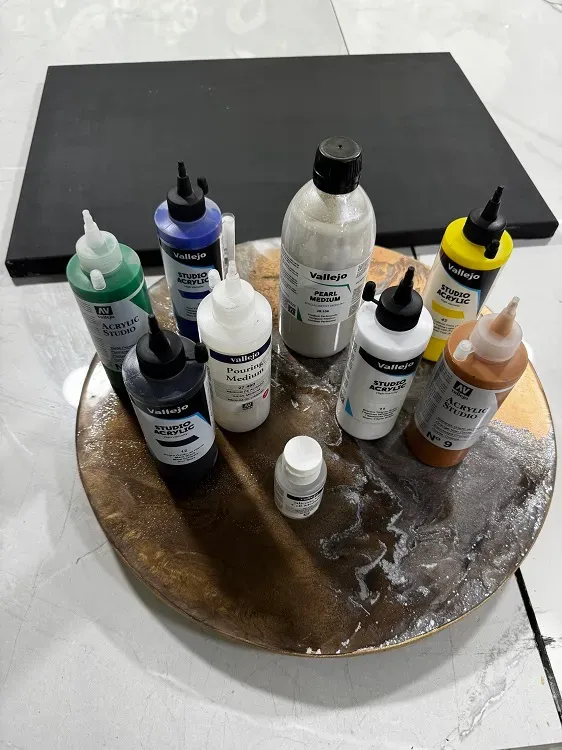 Deco Foam kit pouring tela seminar Vallejo 9 pezzi