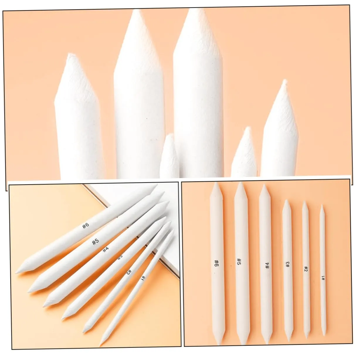 Angoily Kit Disegno 6 Pezzi Sfumini Gomme Principianti