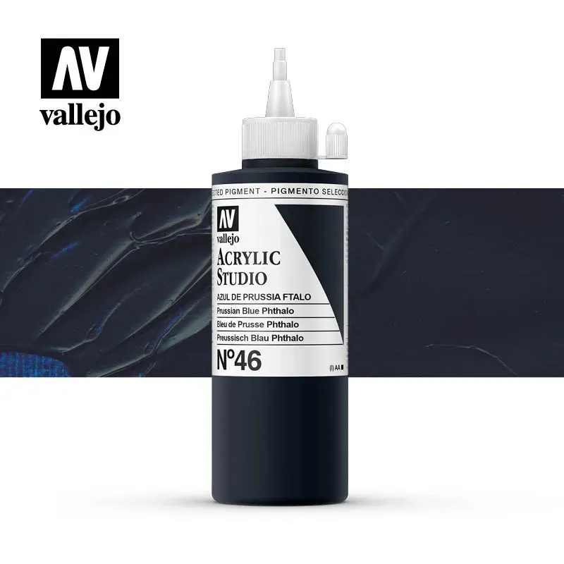 Vallejo Acrylic Studio N.46 colore acrilico 200 ml coprente