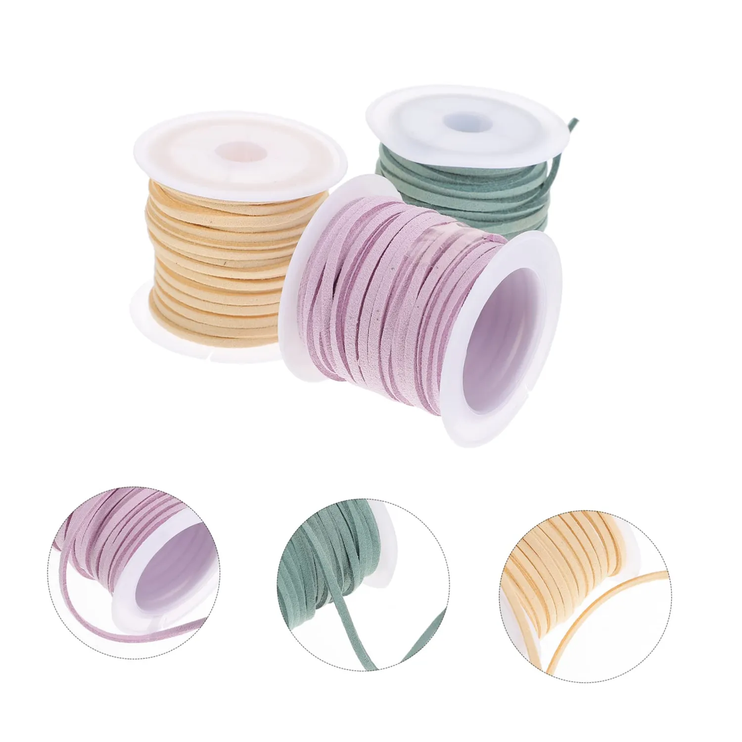Angoily Nastro Decorativo Floreale 3 Rotoli 4,8 cm Poliestere